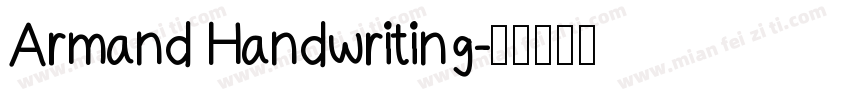 Armand Handwriting字体转换